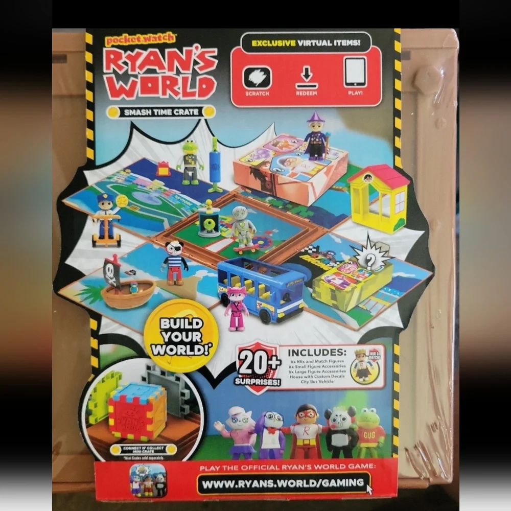 Kids toys Ryan's World. Smash the crate. For kids!. Great activity NEW